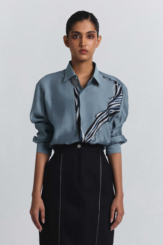The Abstract Embroidery Shirt