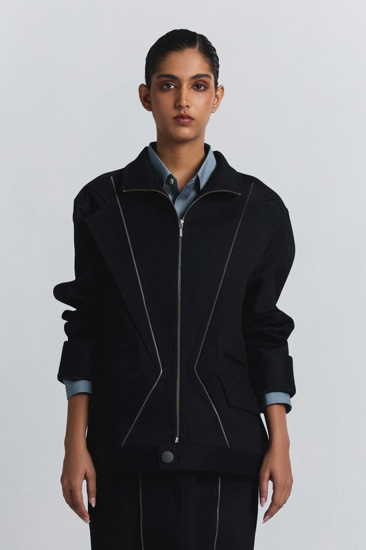 Torque Denim Bomber