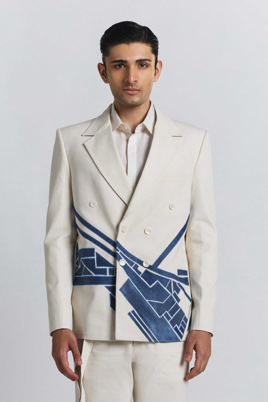 Urban Denim Patch Blazer