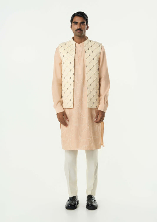 Urban Lustre Bandi Jacket Set - Ivory