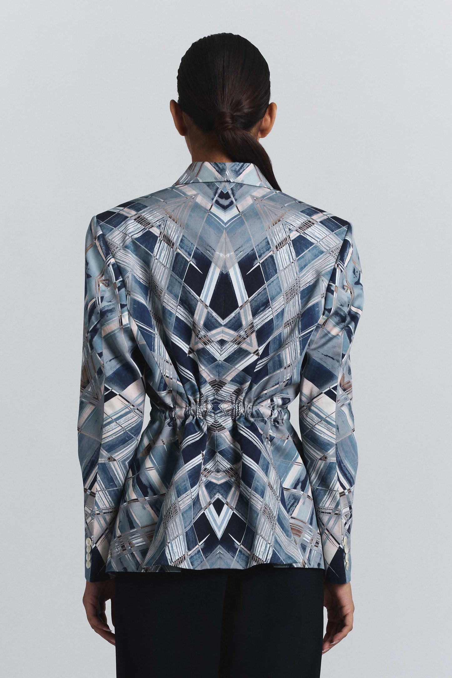 Vortex Print Blazer
