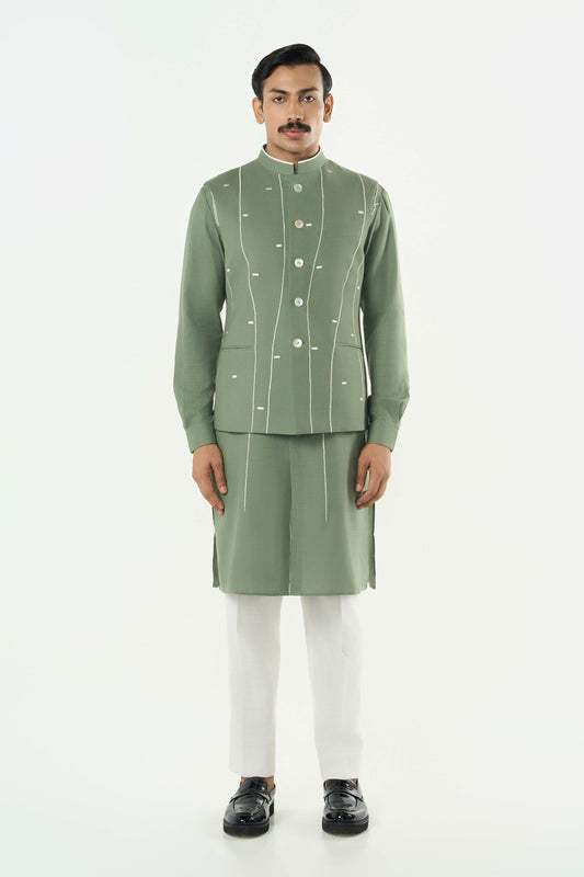 Warp line Bandi Jacket Set- Sage Green