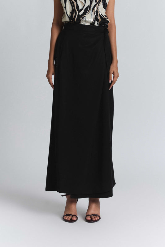 Wrap Around Skirt - Black