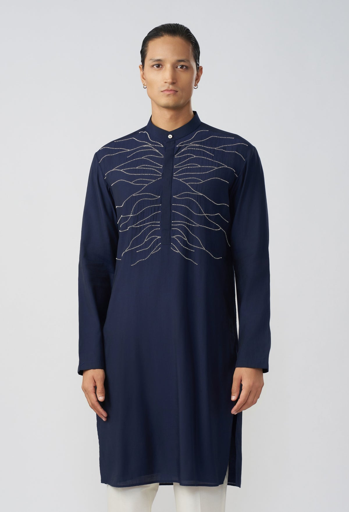 City Roots Kurta - Navy Blue