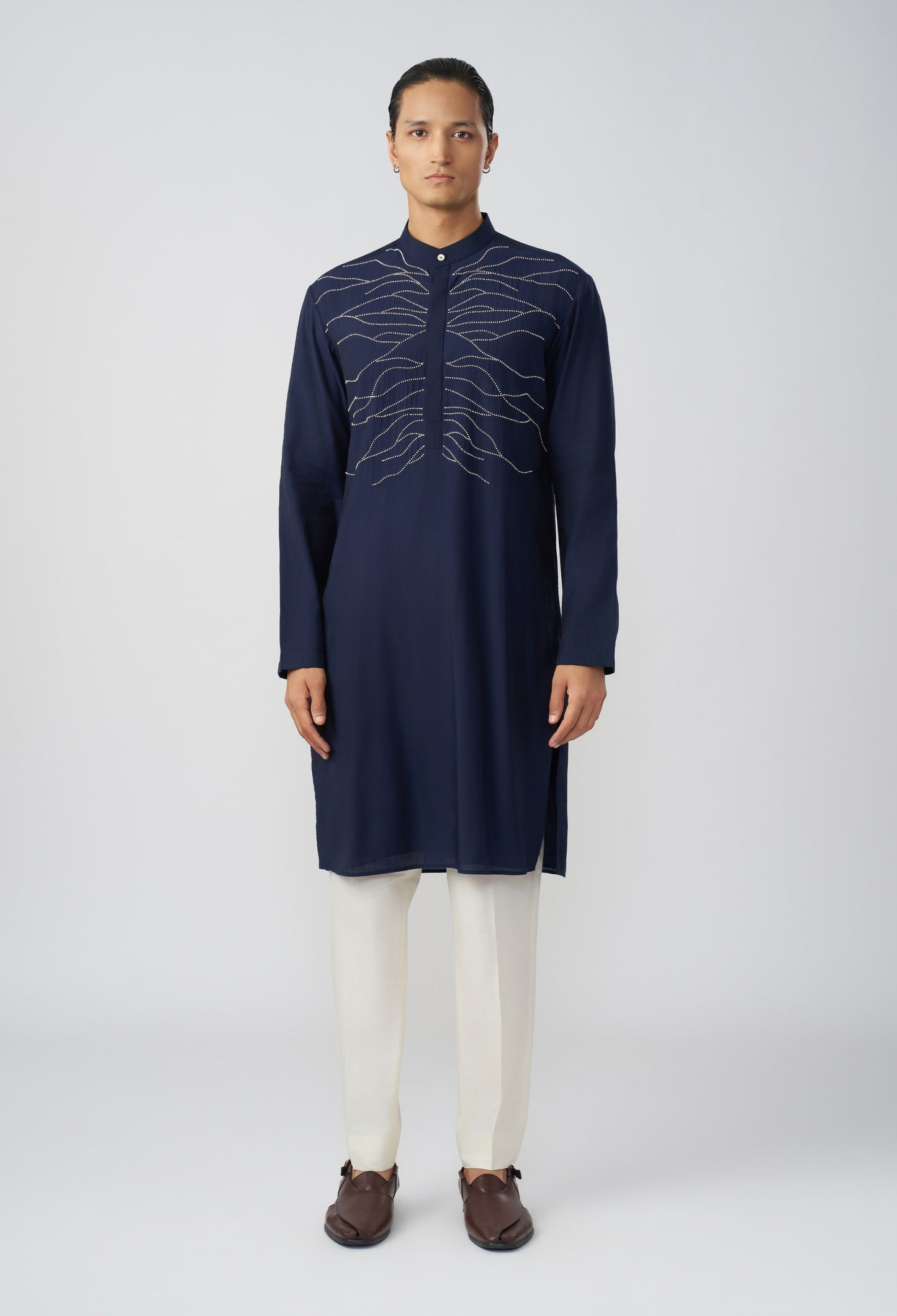 City Roots Kurta - Navy Blue
