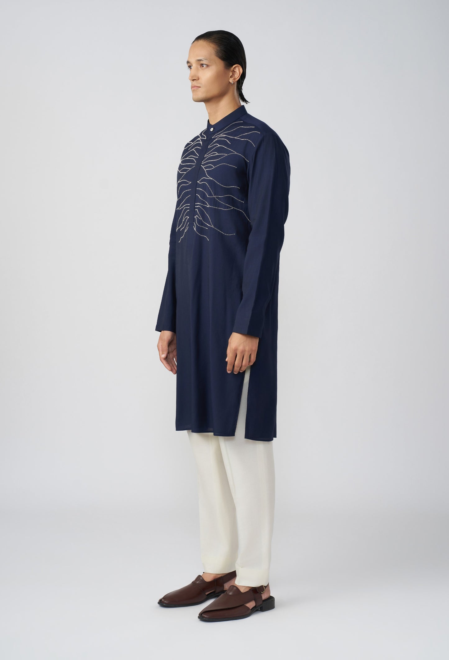 City Roots Kurta - Navy Blue