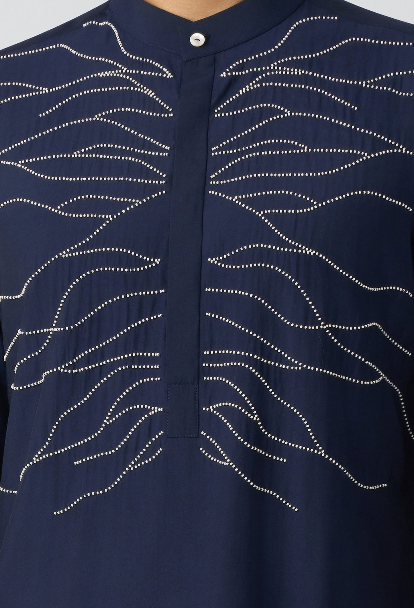 City Roots Kurta - Navy Blue