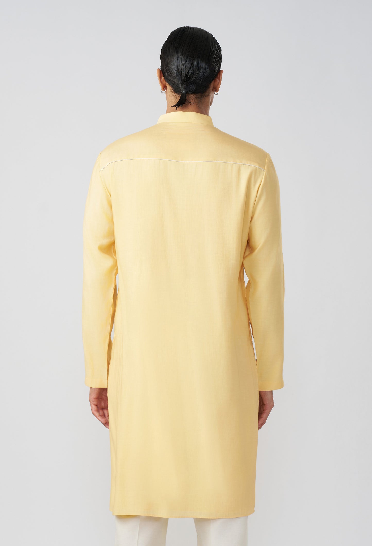 City Roots Kurta - Pastel Yellow