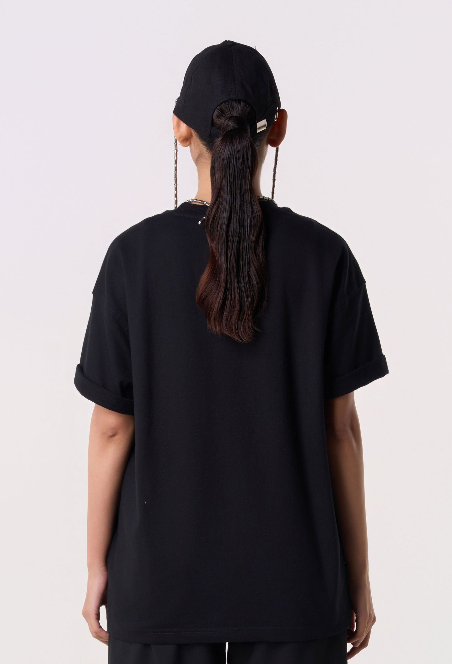 Contour Piping T-Shirt Black