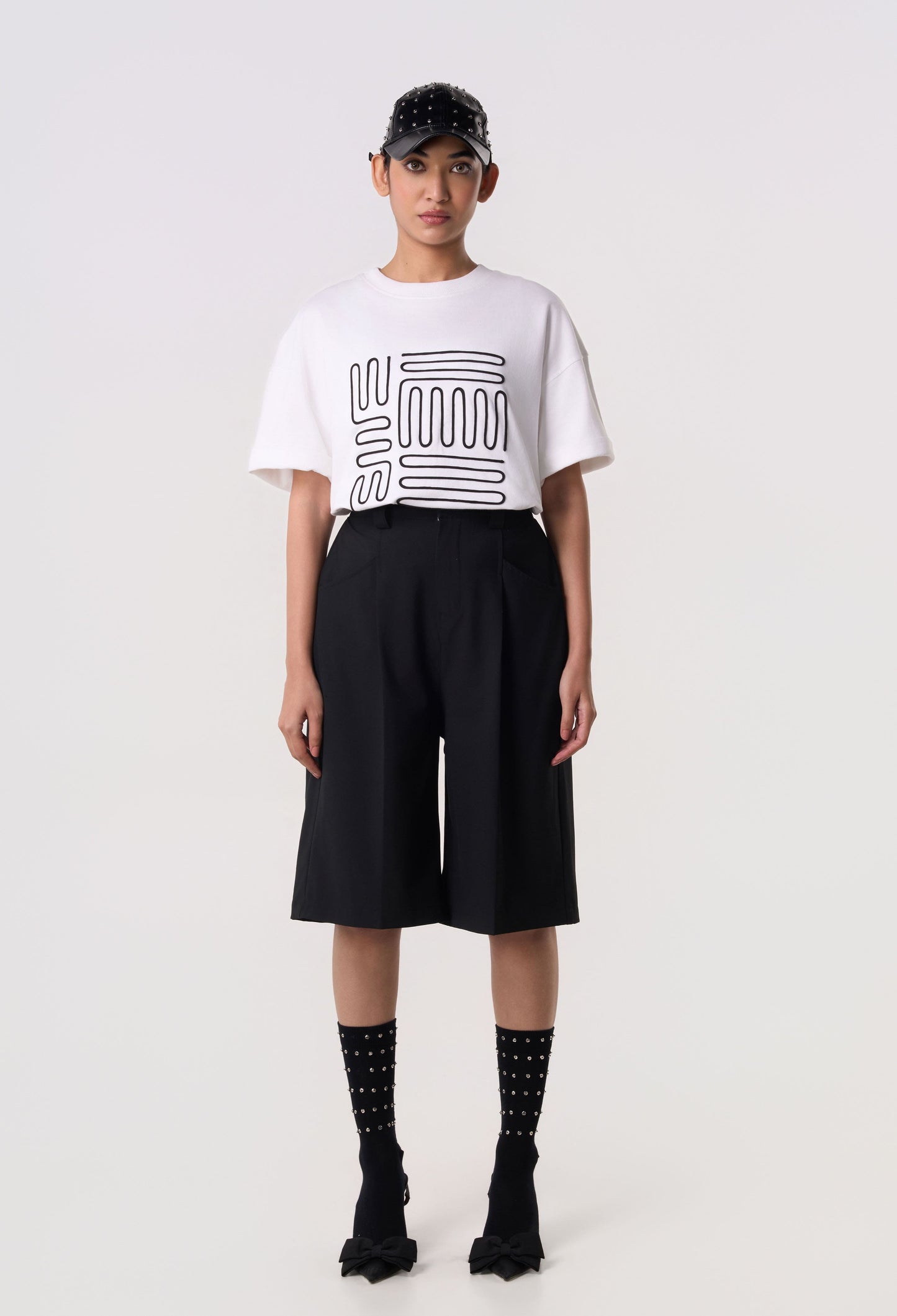 Contour Piping T-Shirt White