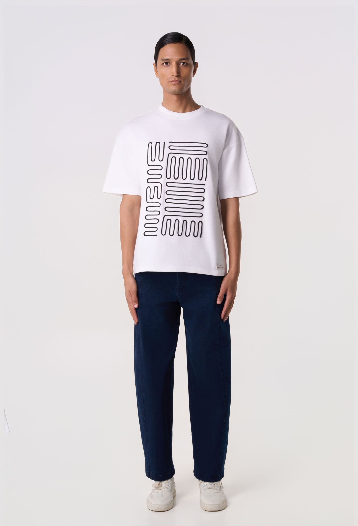 Contour Piping T-Shirt White