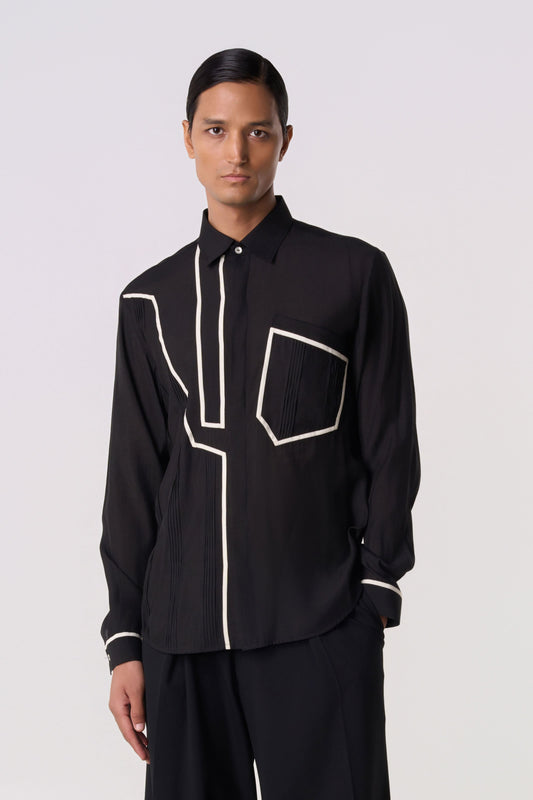 Contoured Piping Shirt