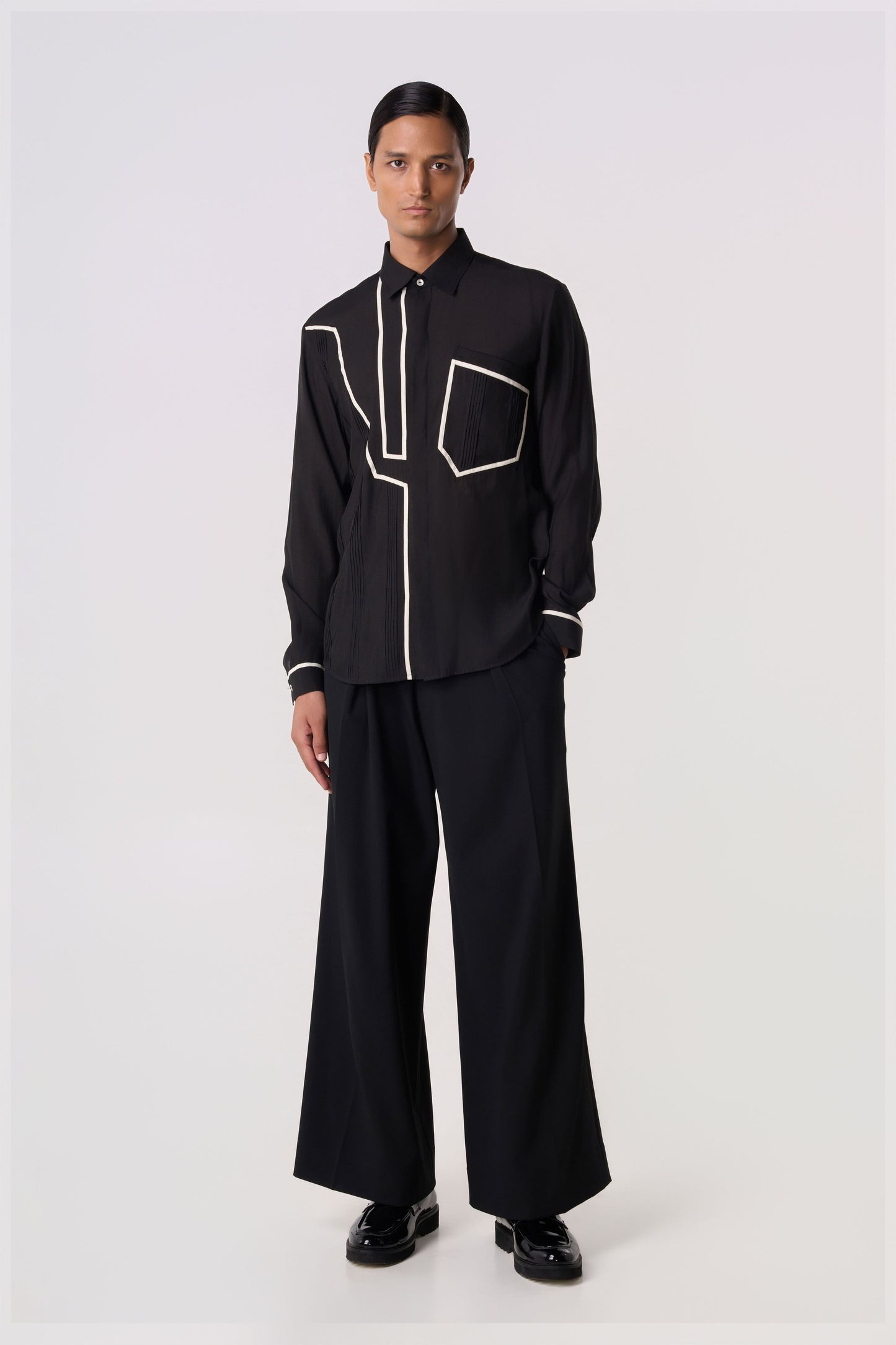 Contoured Piping Shirt