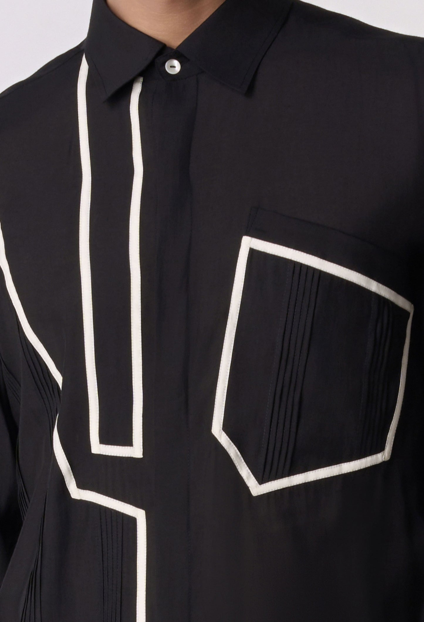 Contoured Piping Shirt