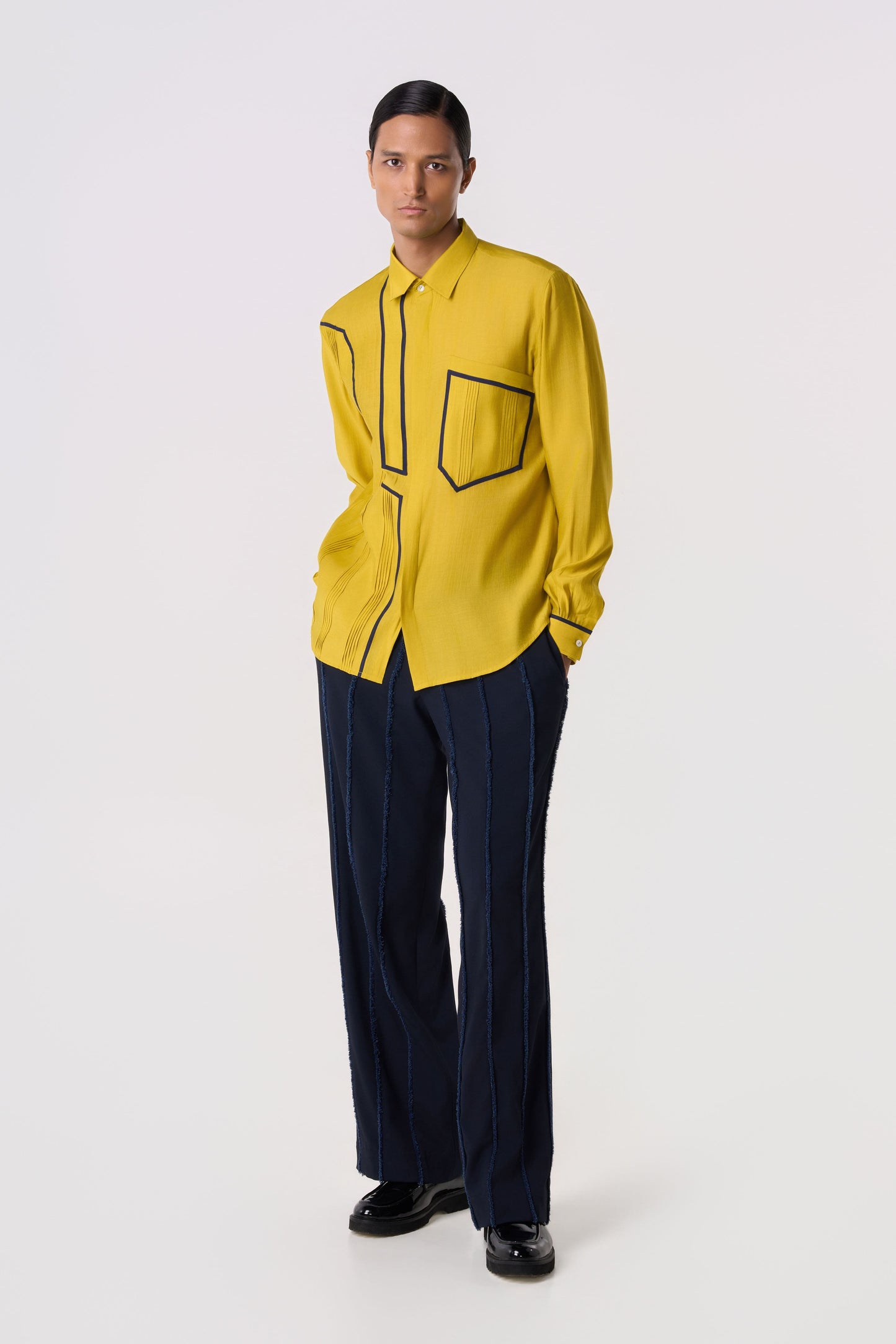 Contoured Piping Shirt