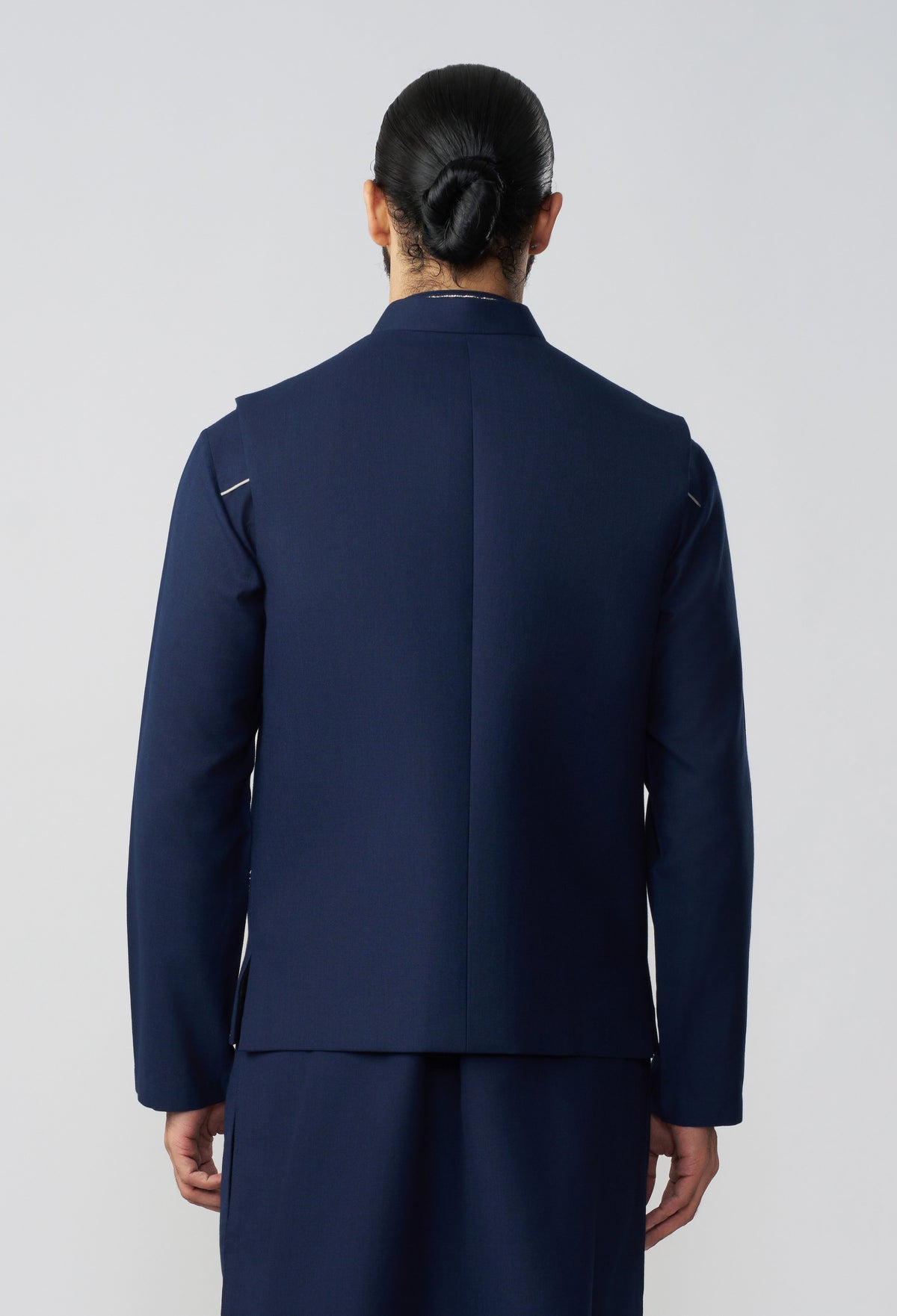 Crosshatch Pitta Bandi Jacket - Navy Blue