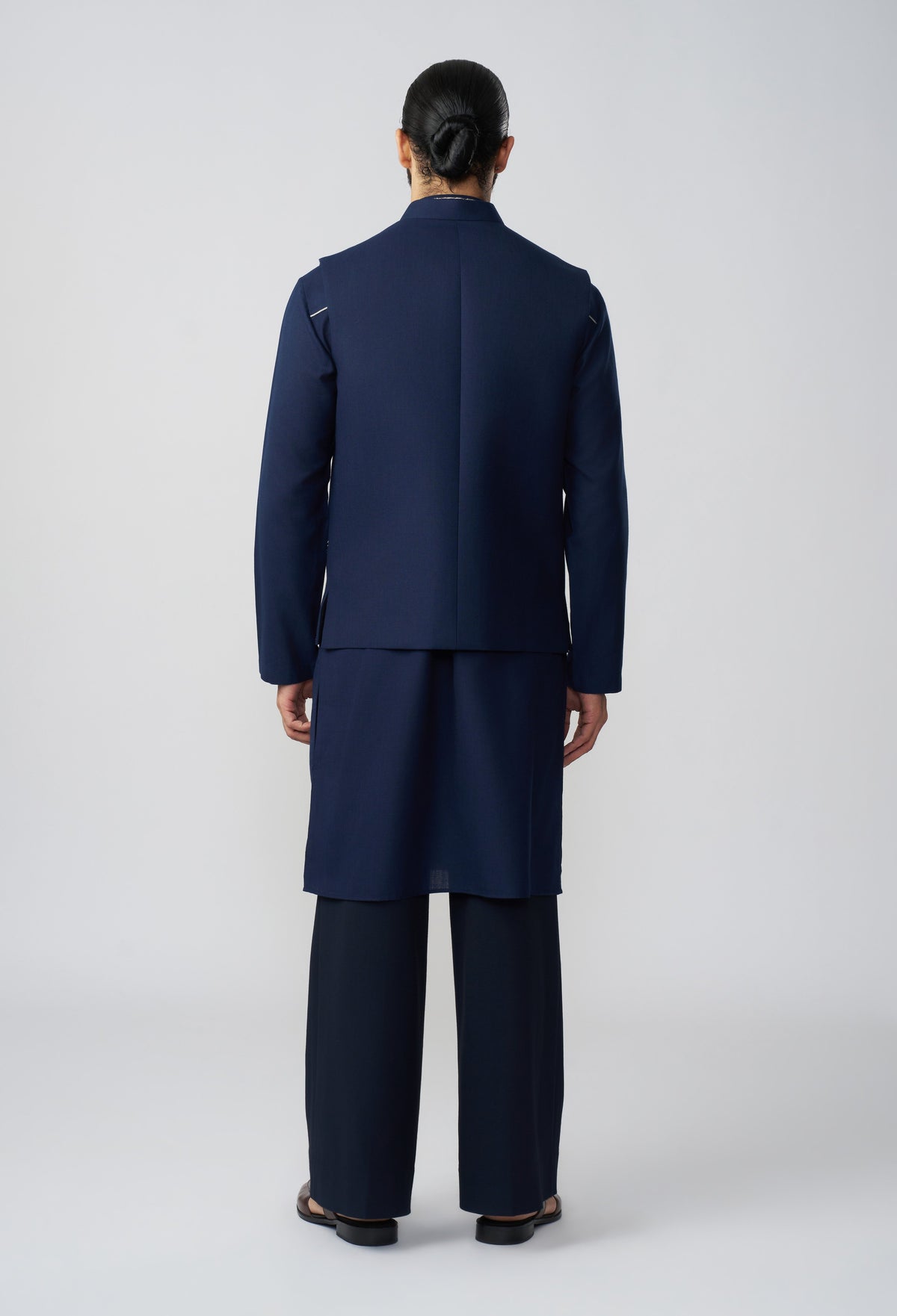 Crosshatch Pitta Bandi Jacket - Navy Blue