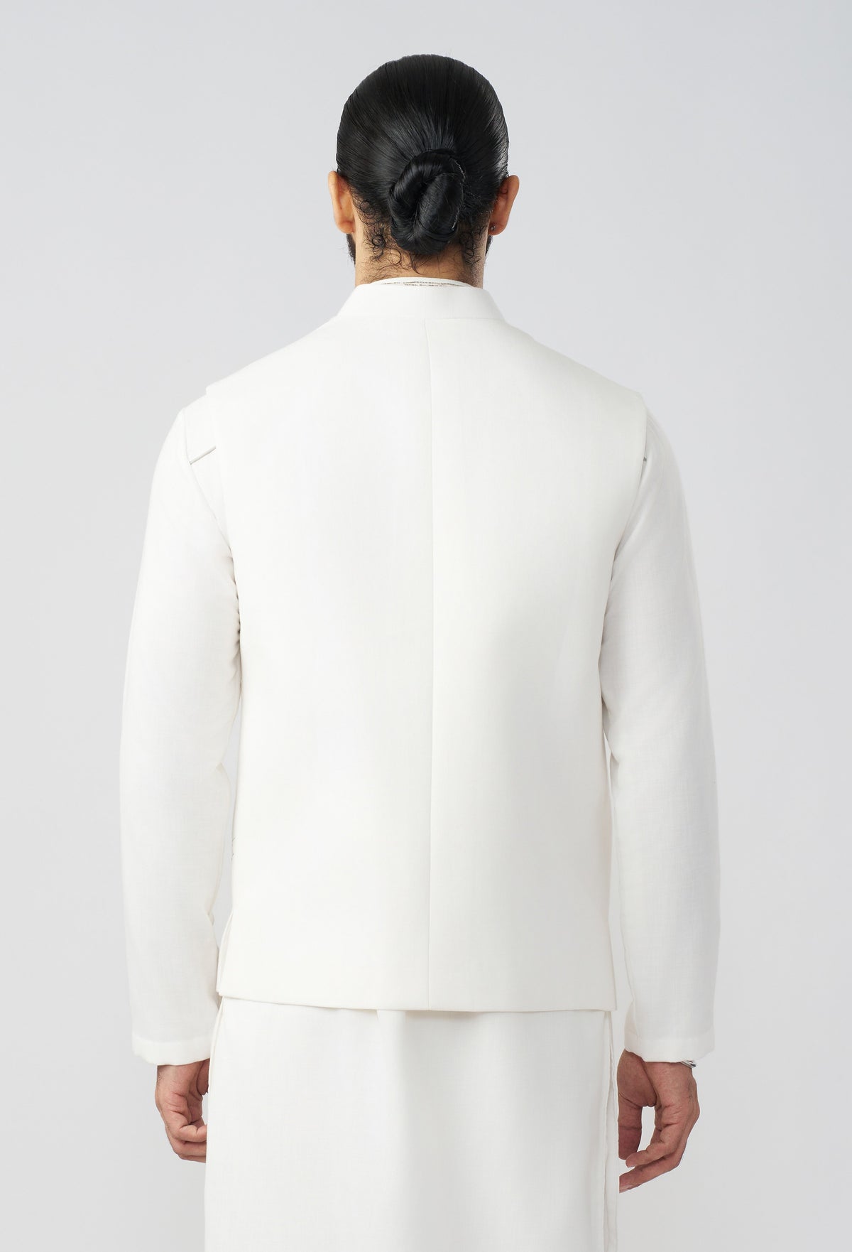 Crosshatch Pitta Bandi Jacket - Off White