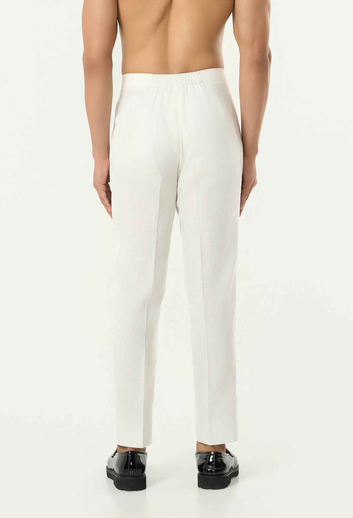 Crosshatch Pitta Bandi Jacket Set - Off White