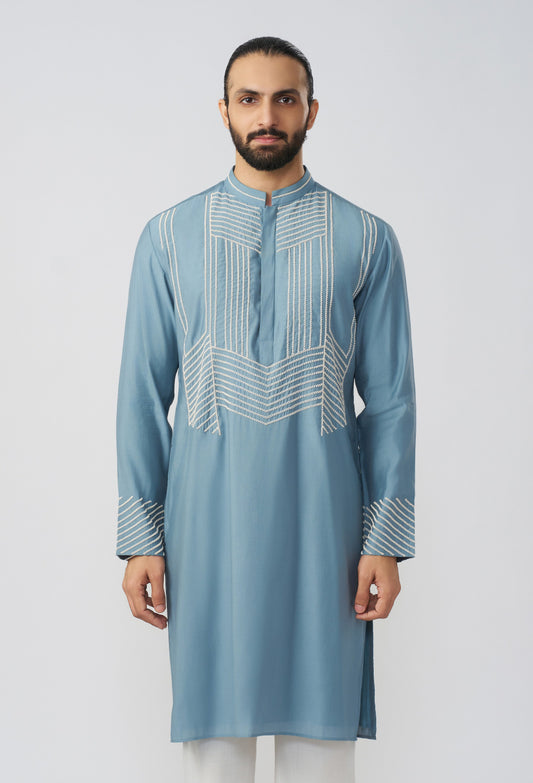 Framework Kurta - Blue Ash Grey