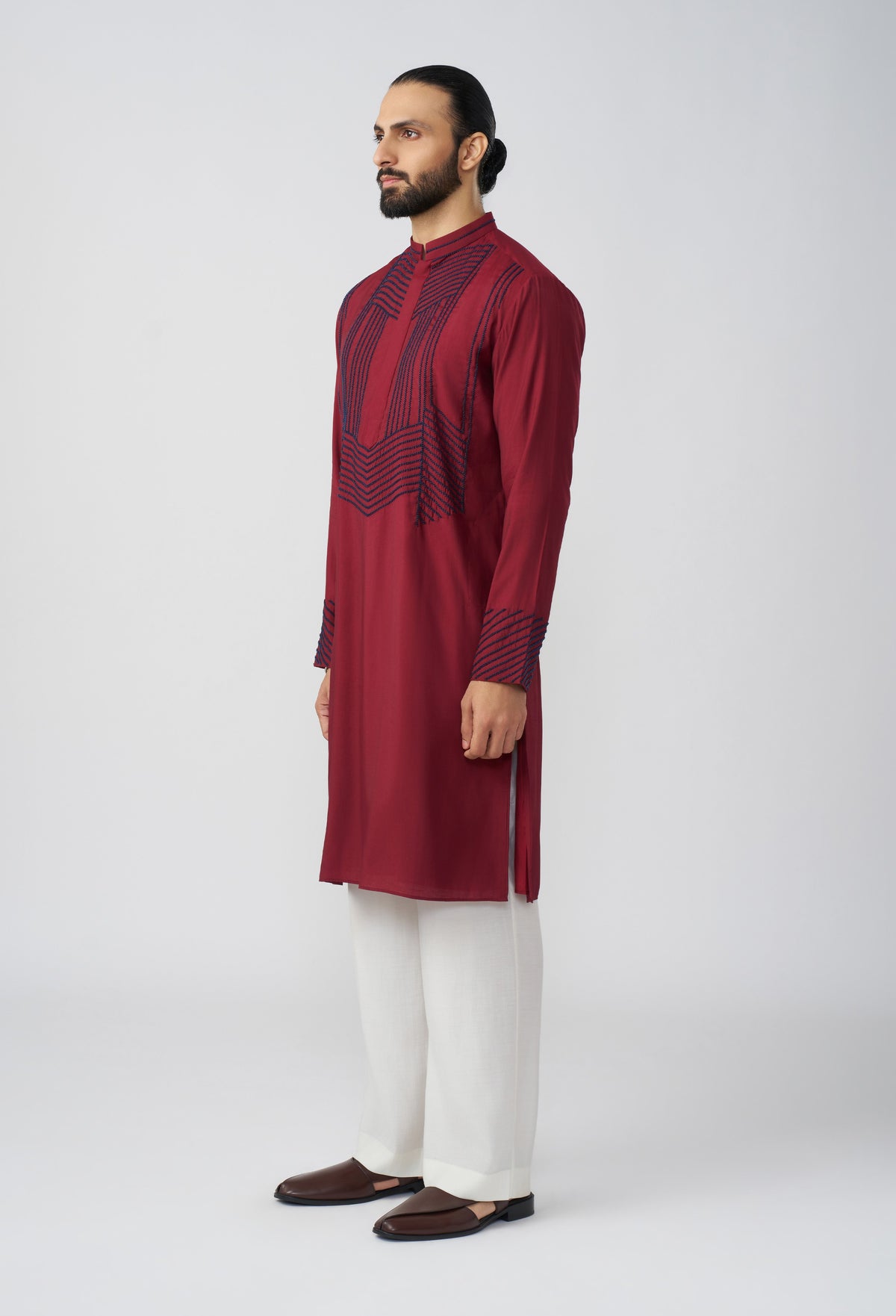 Framework Kurta - Maroon