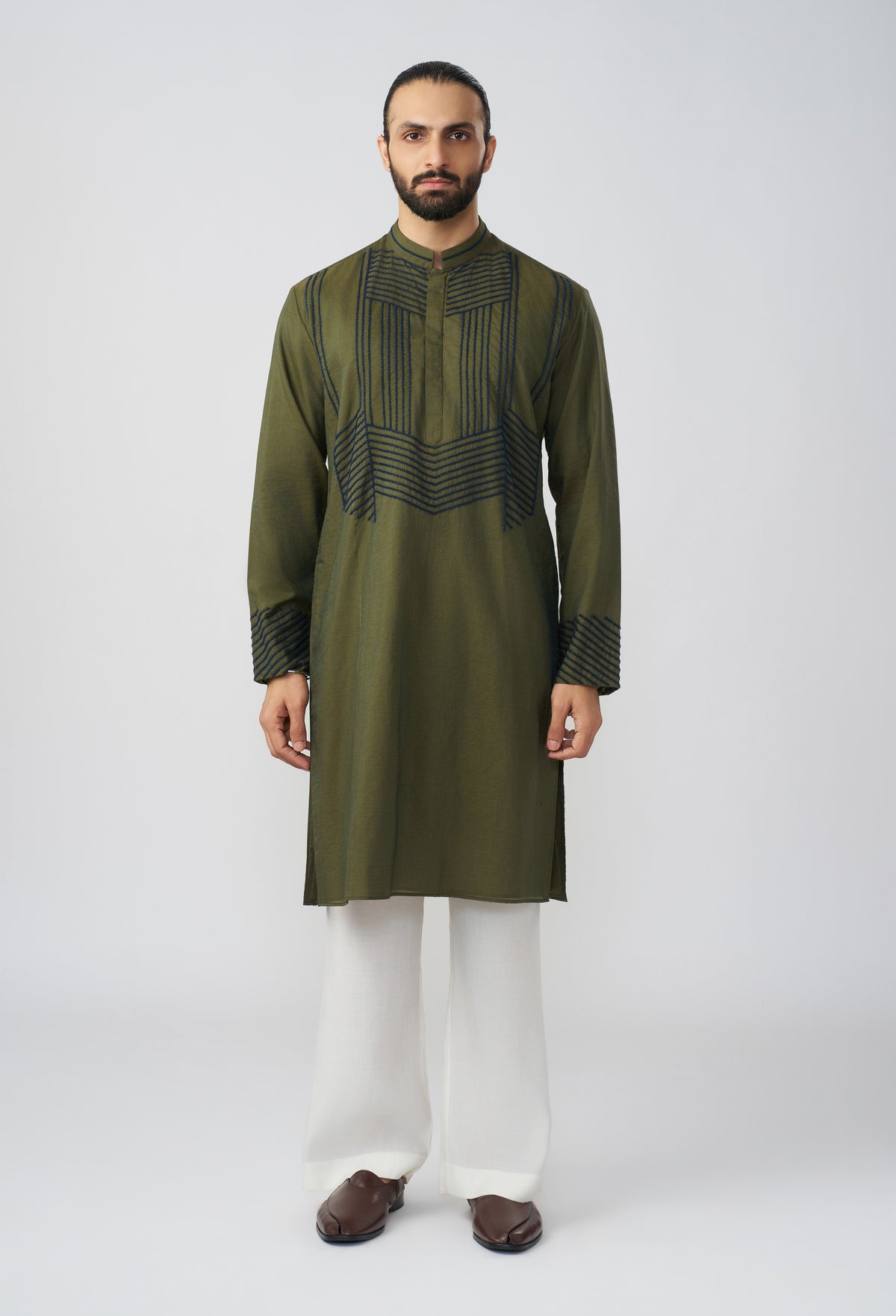 Framework Kurta - Olive