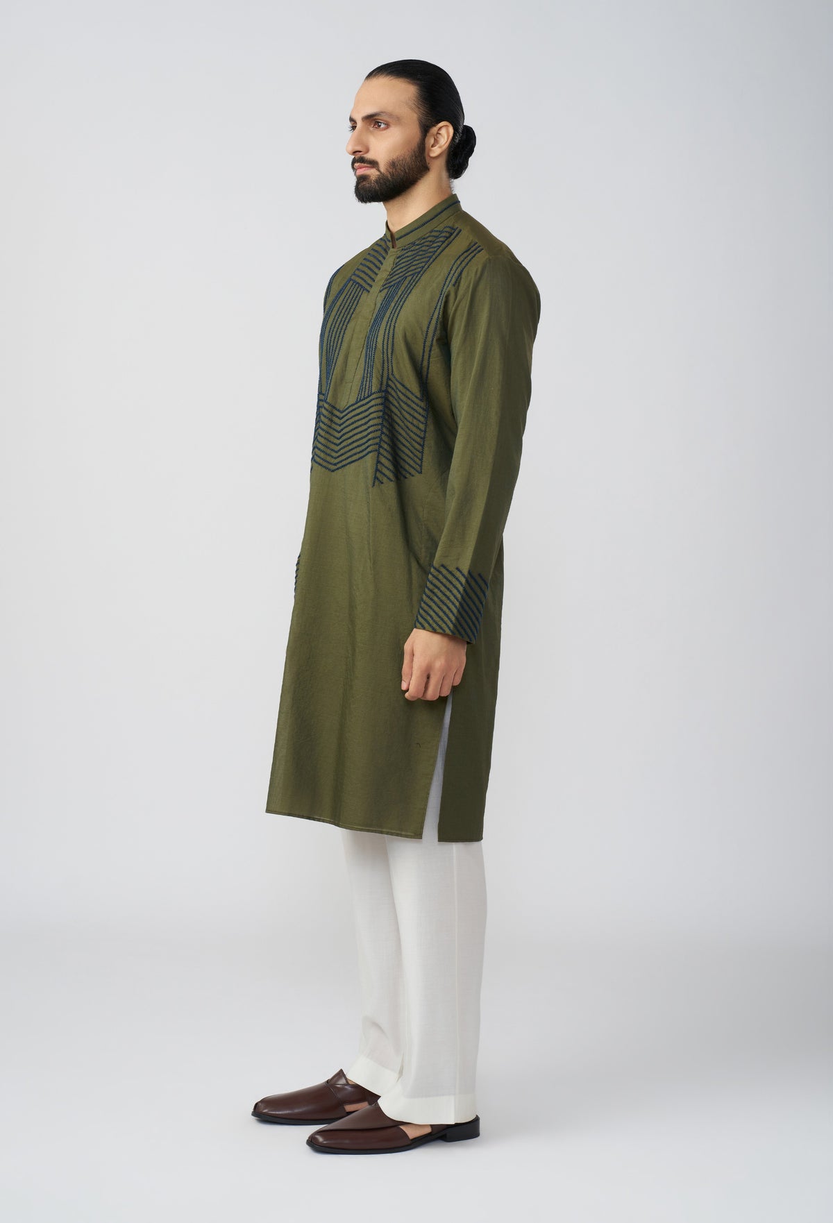Framework Kurta - Olive
