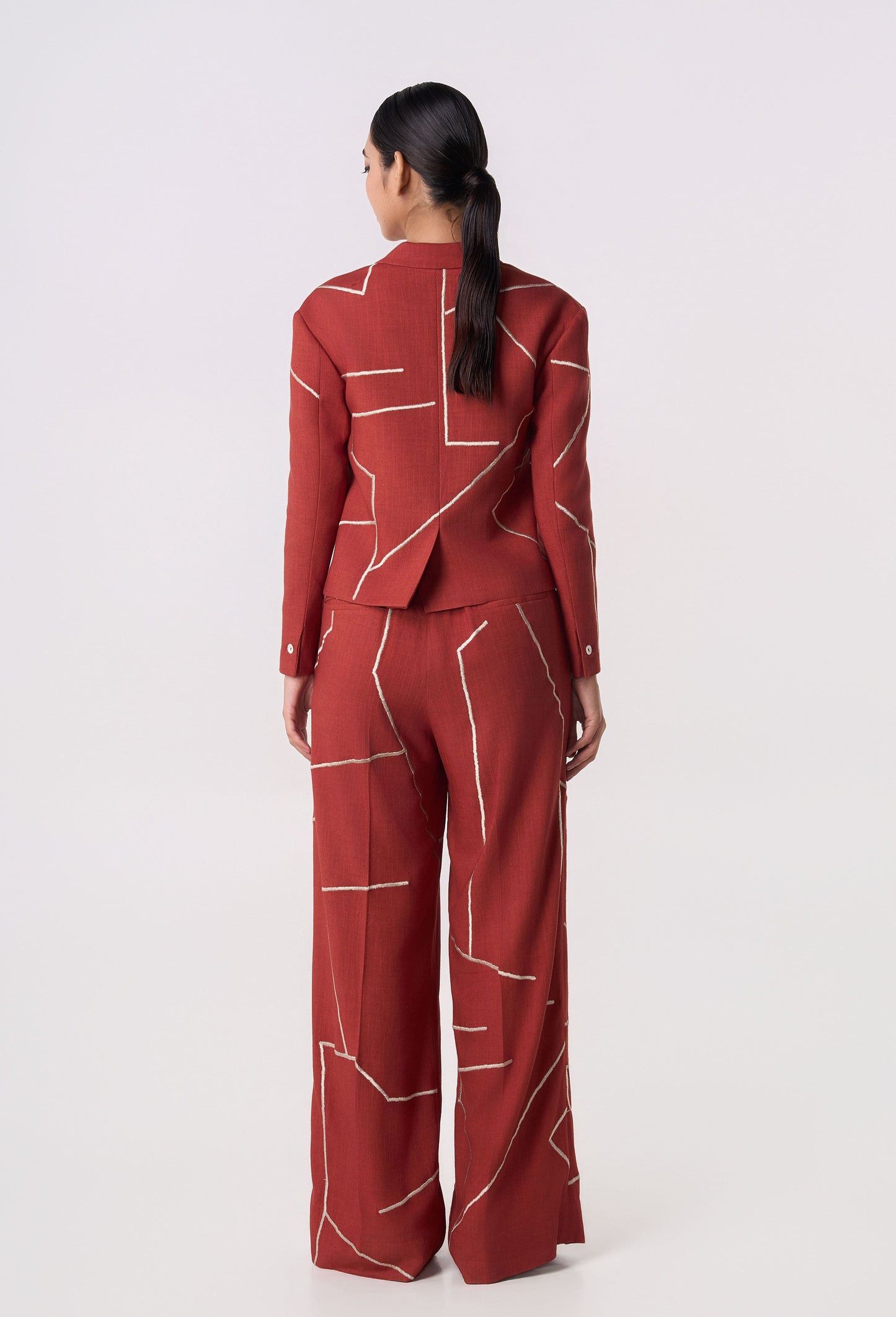 Gridbreak Cropped Blazer