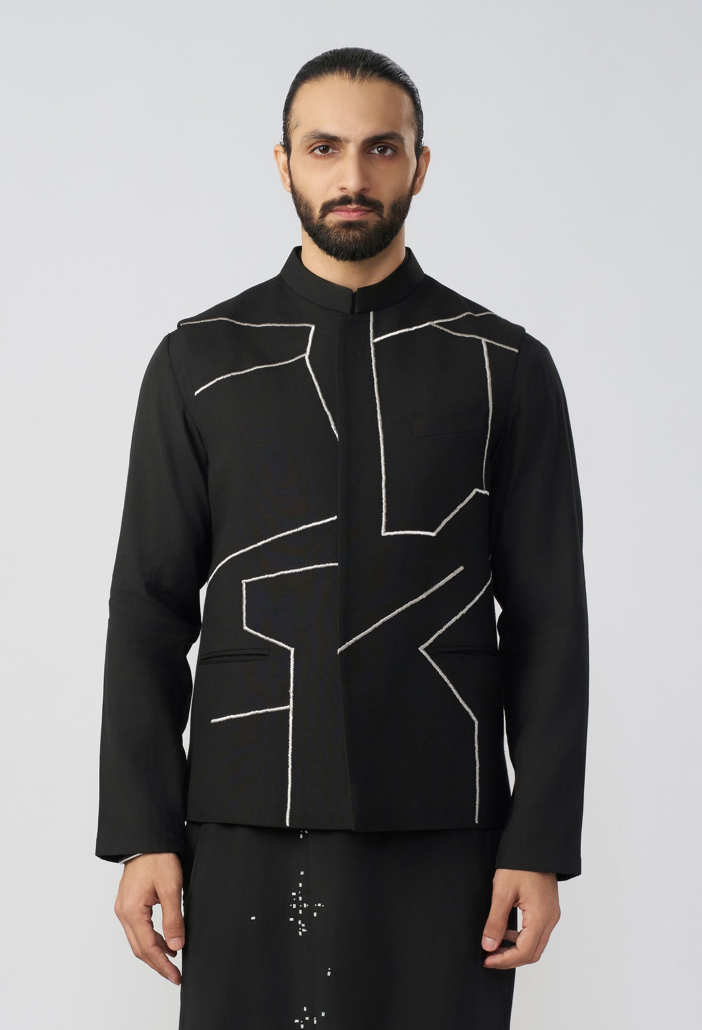 Linear Drift Bandi Jacket - Black