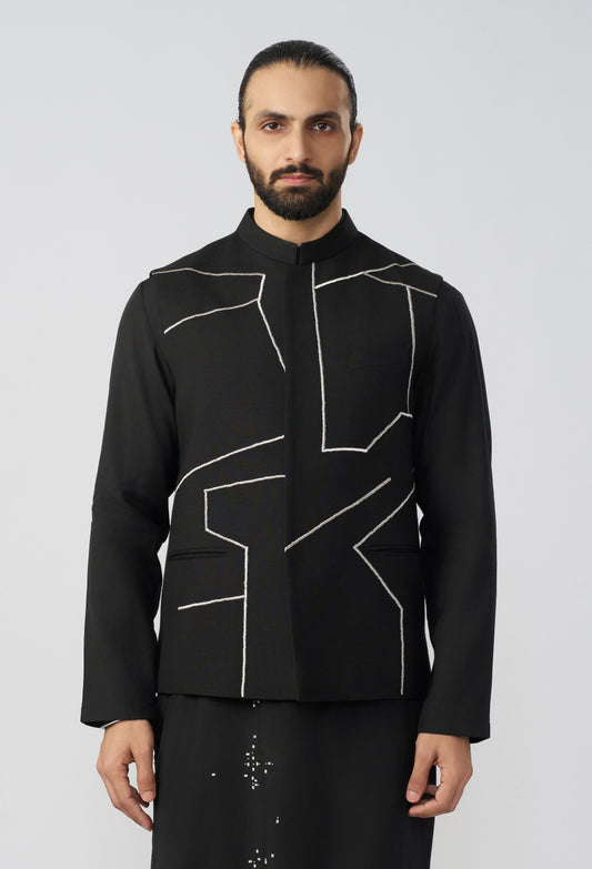 Linear Drift Bandi Jacket - Black
