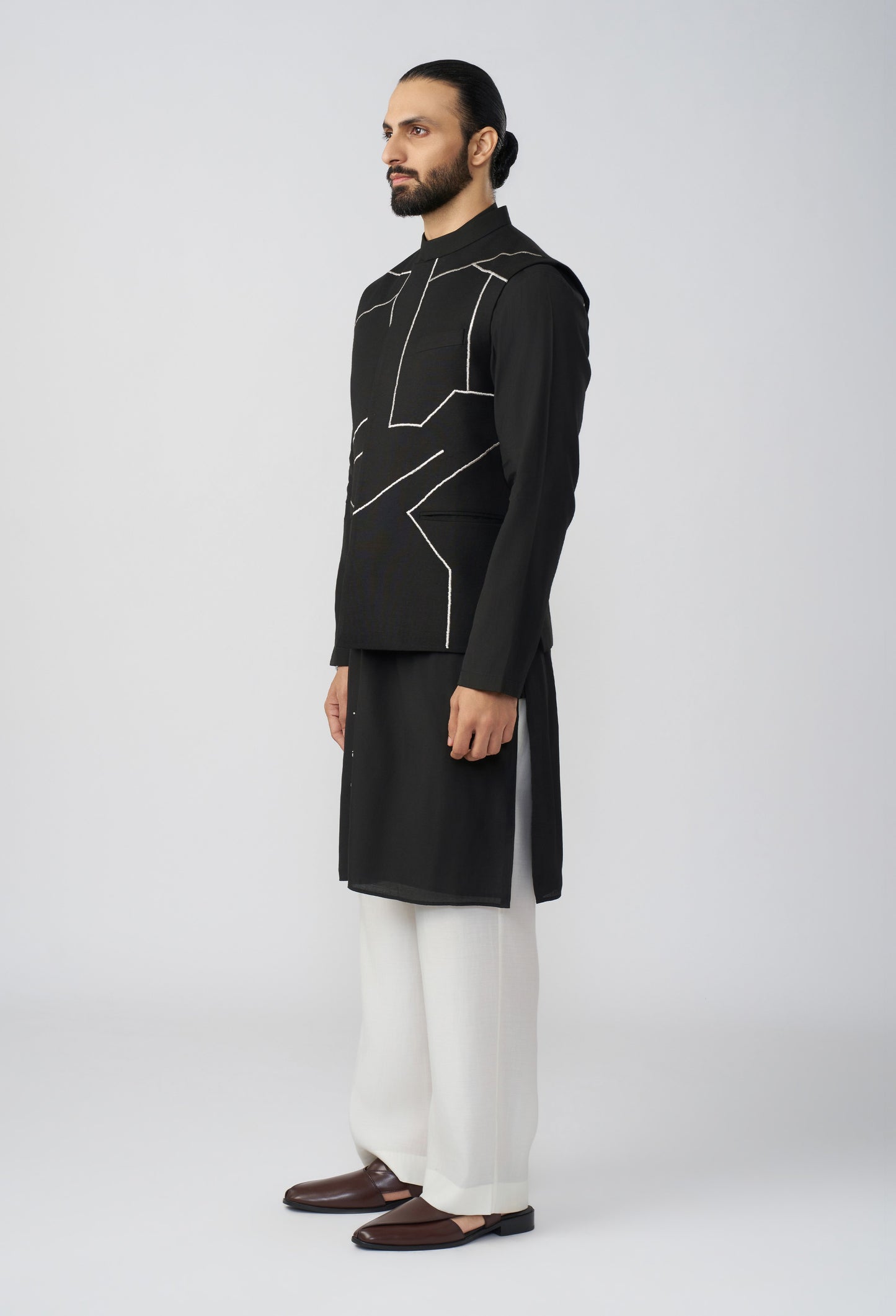 Linear Drift Bandi Jacket - Black