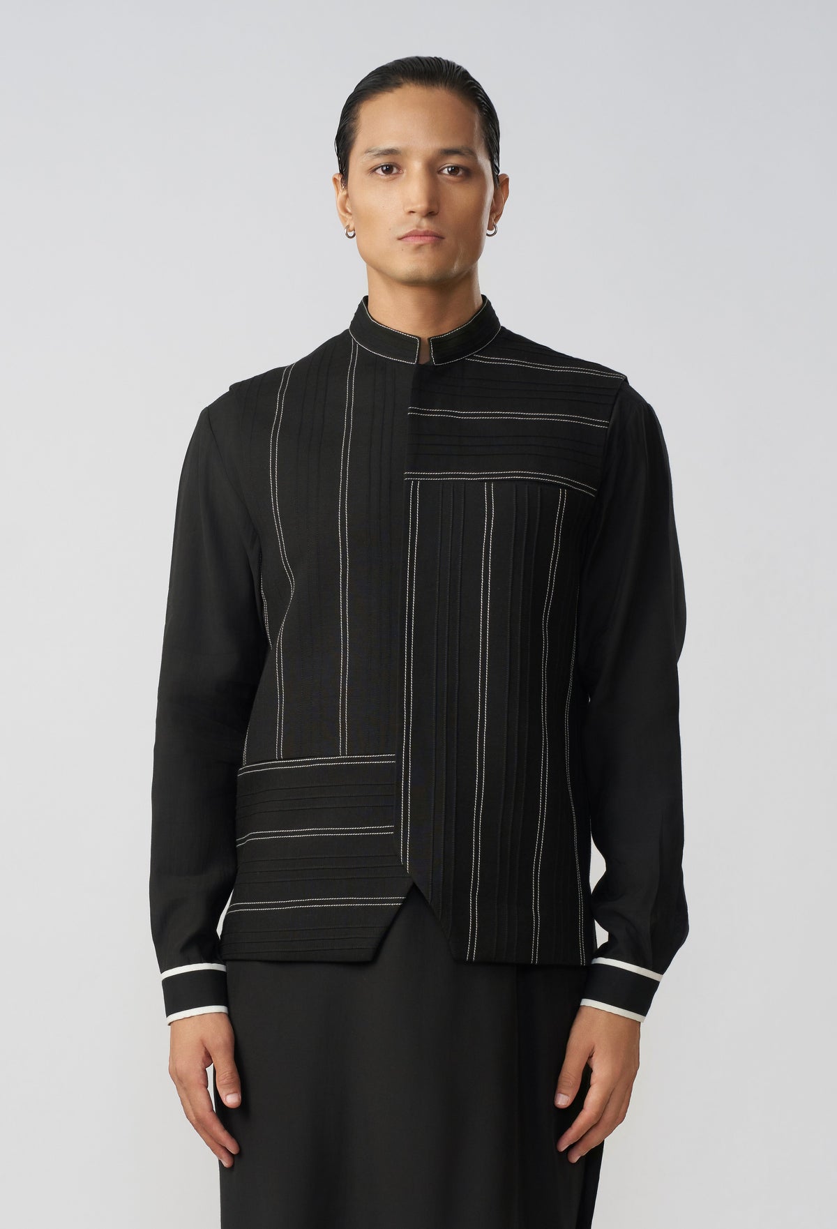 Offset Stitchline Bandi - Black
