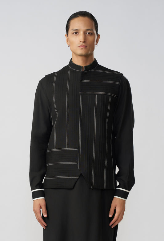 Offset Stitchline Bandi - Black
