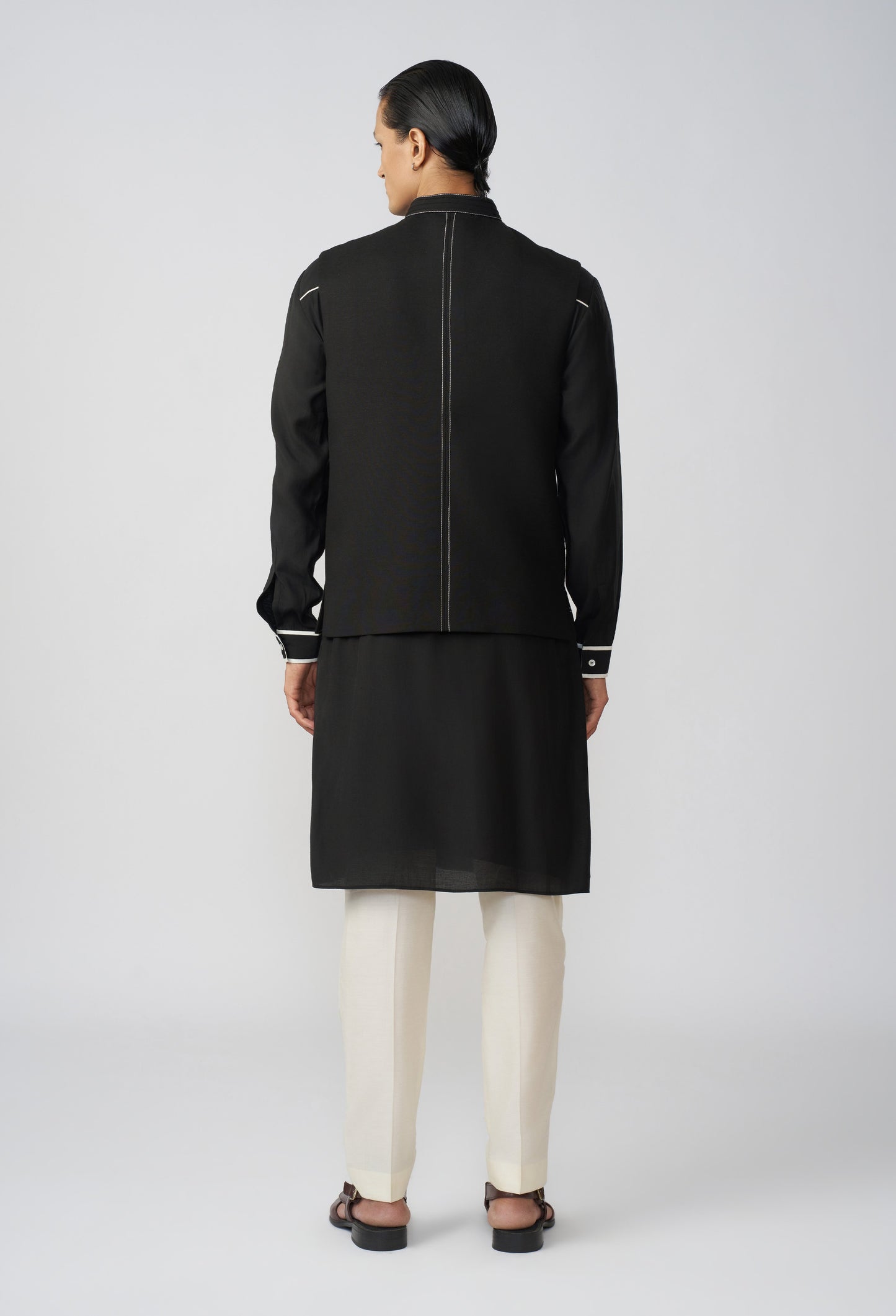 Offset Stitchline Bandi - Black