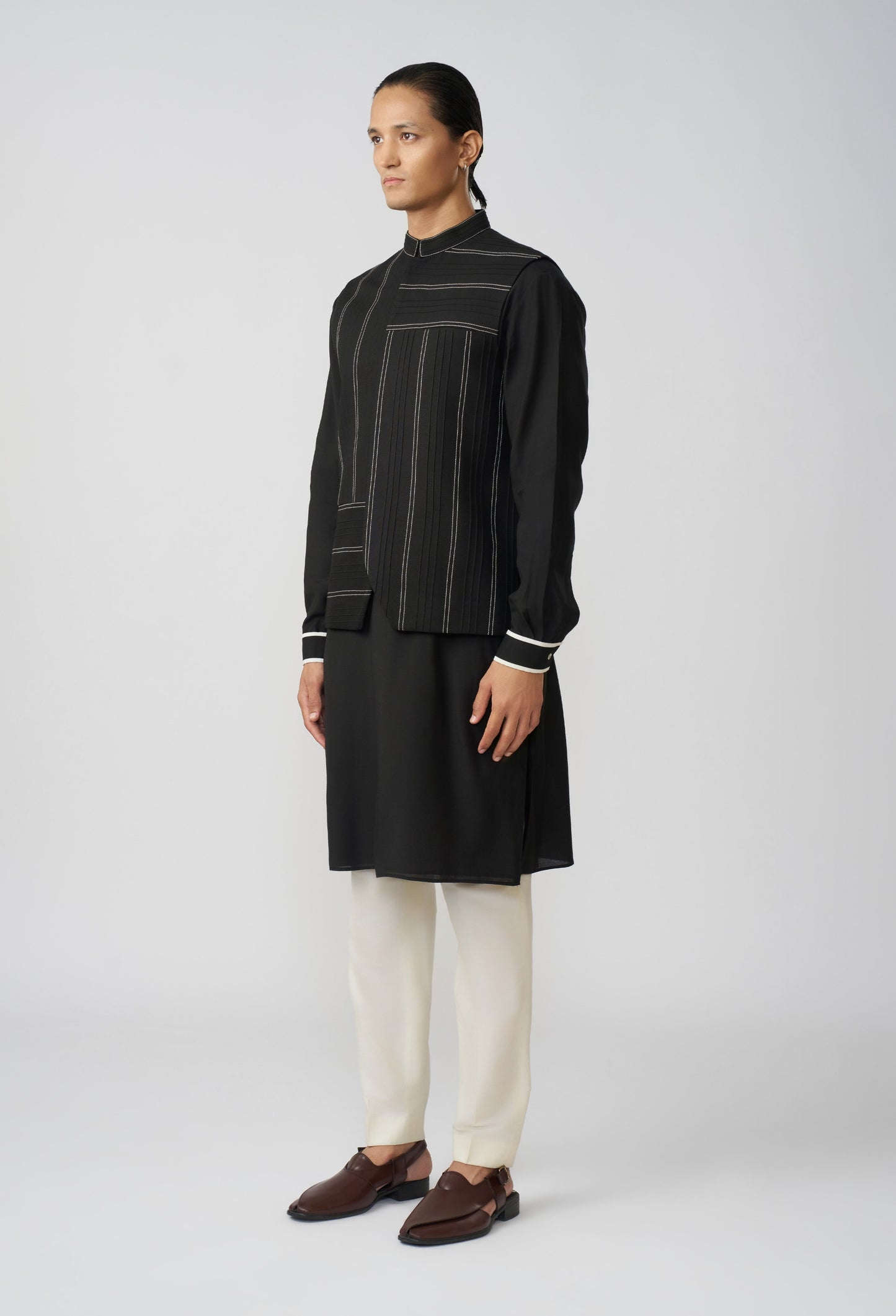 Offset Stitchline Bandi - Black