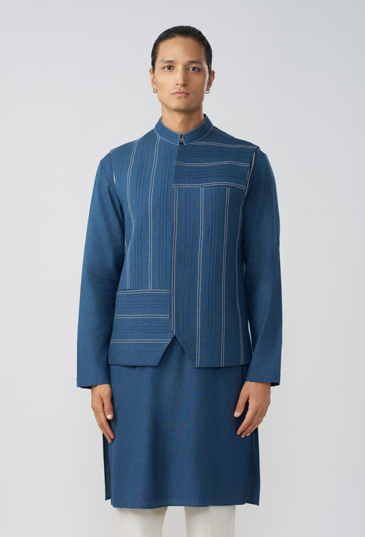Offset Stitchline Bandi - Royal Blue