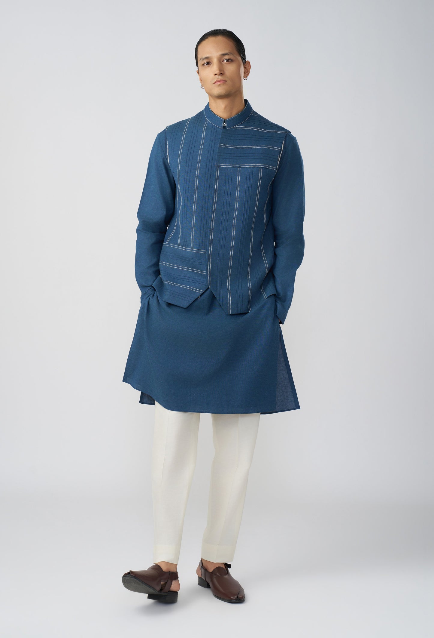 Offset Stitchline Bandi - Royal Blue