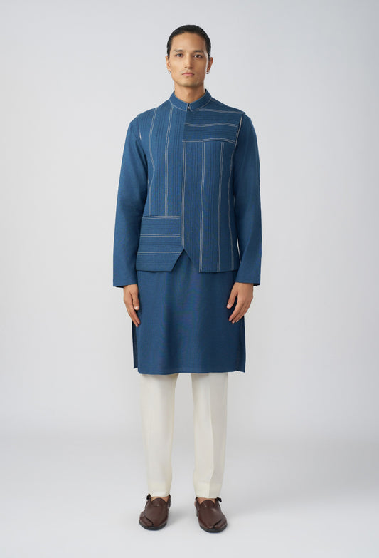 Offset Stitchline Bandi Set - Royal Blue