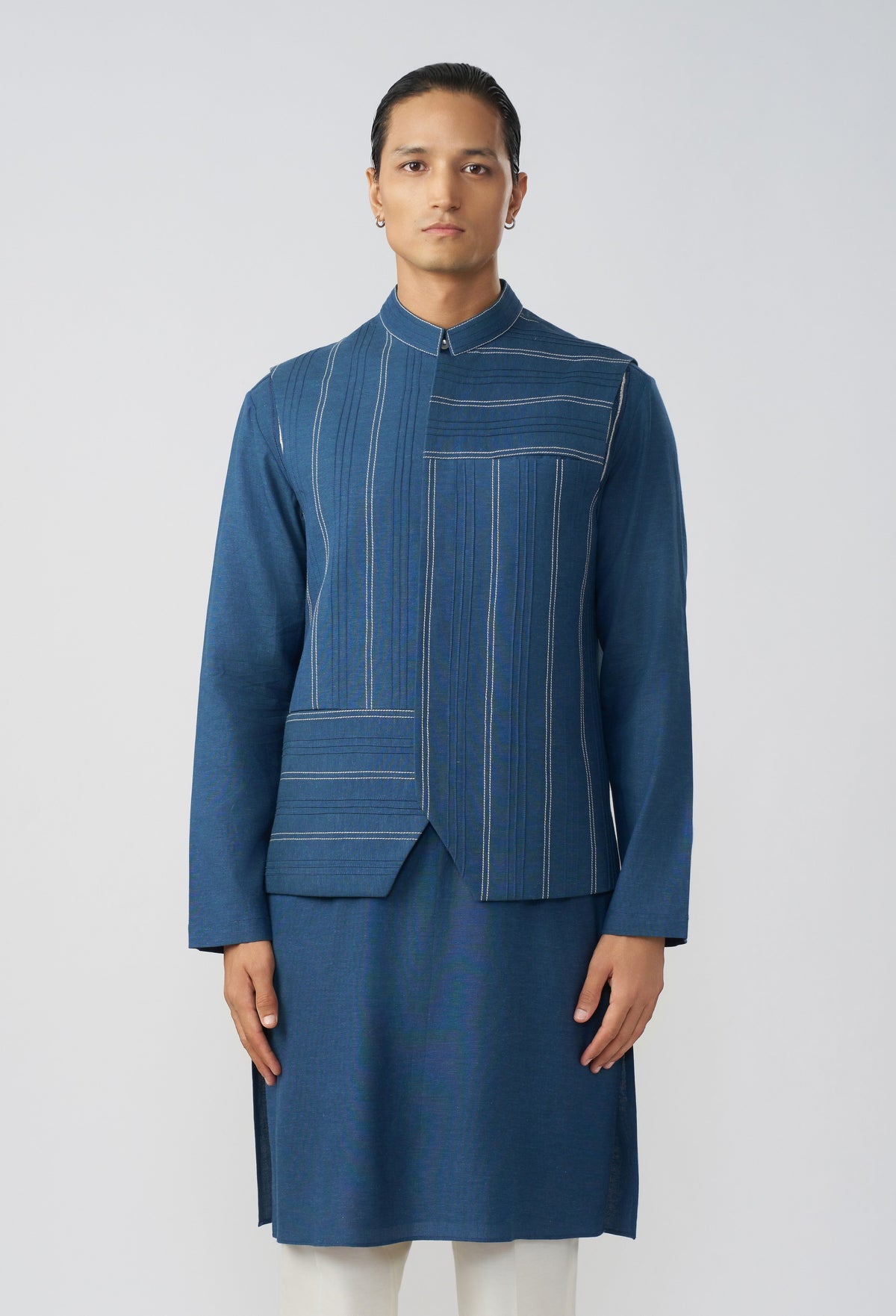 Offset Stitchline Bandi Set - Royal Blue