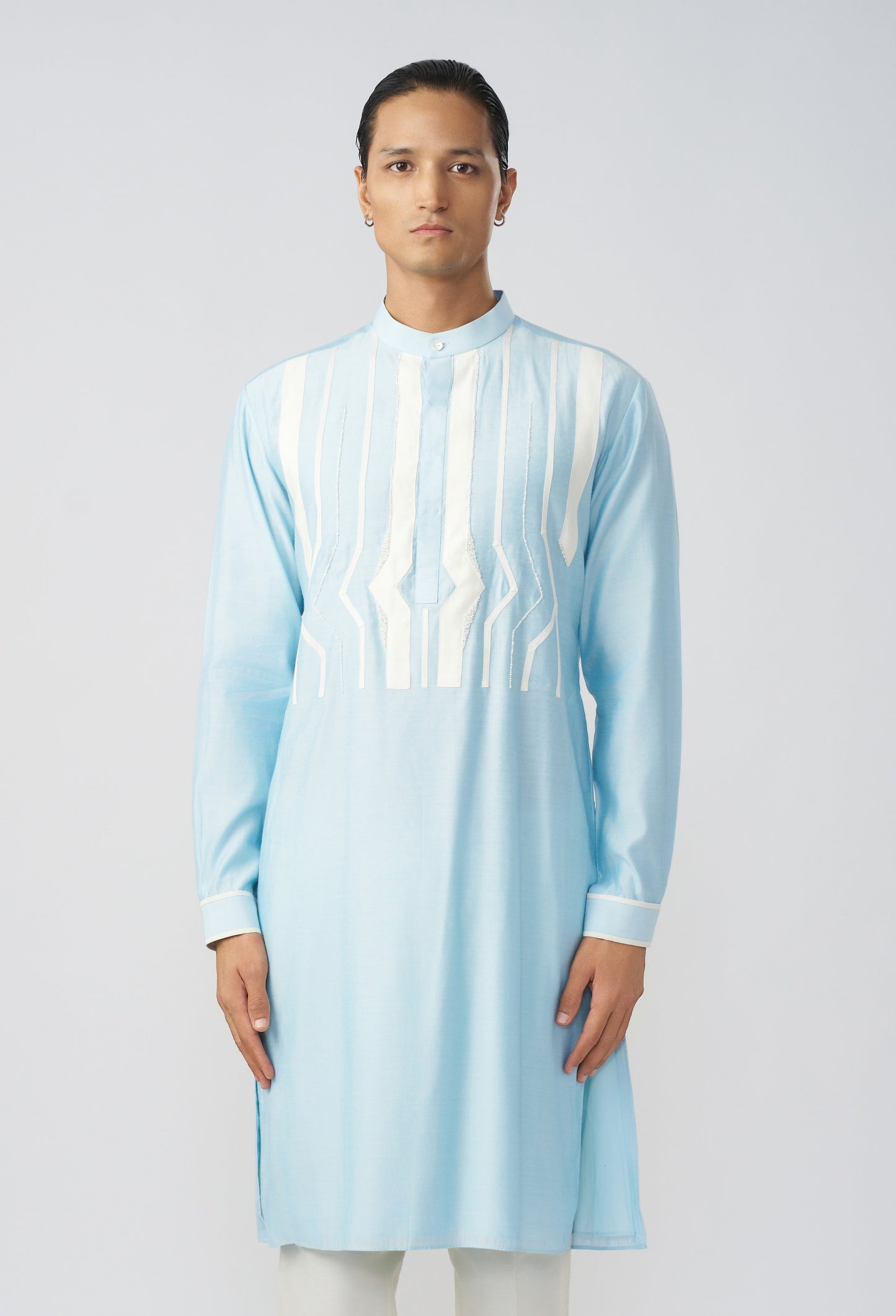 Passage Kurta - Pastel Blue