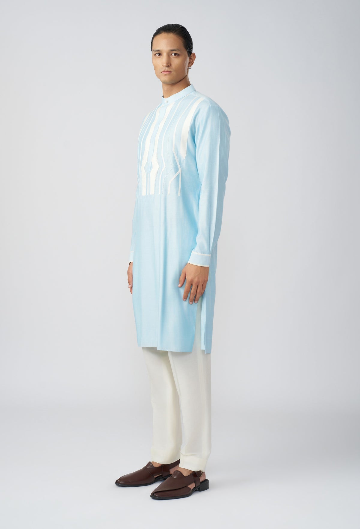 Passage Kurta - Pastel Blue