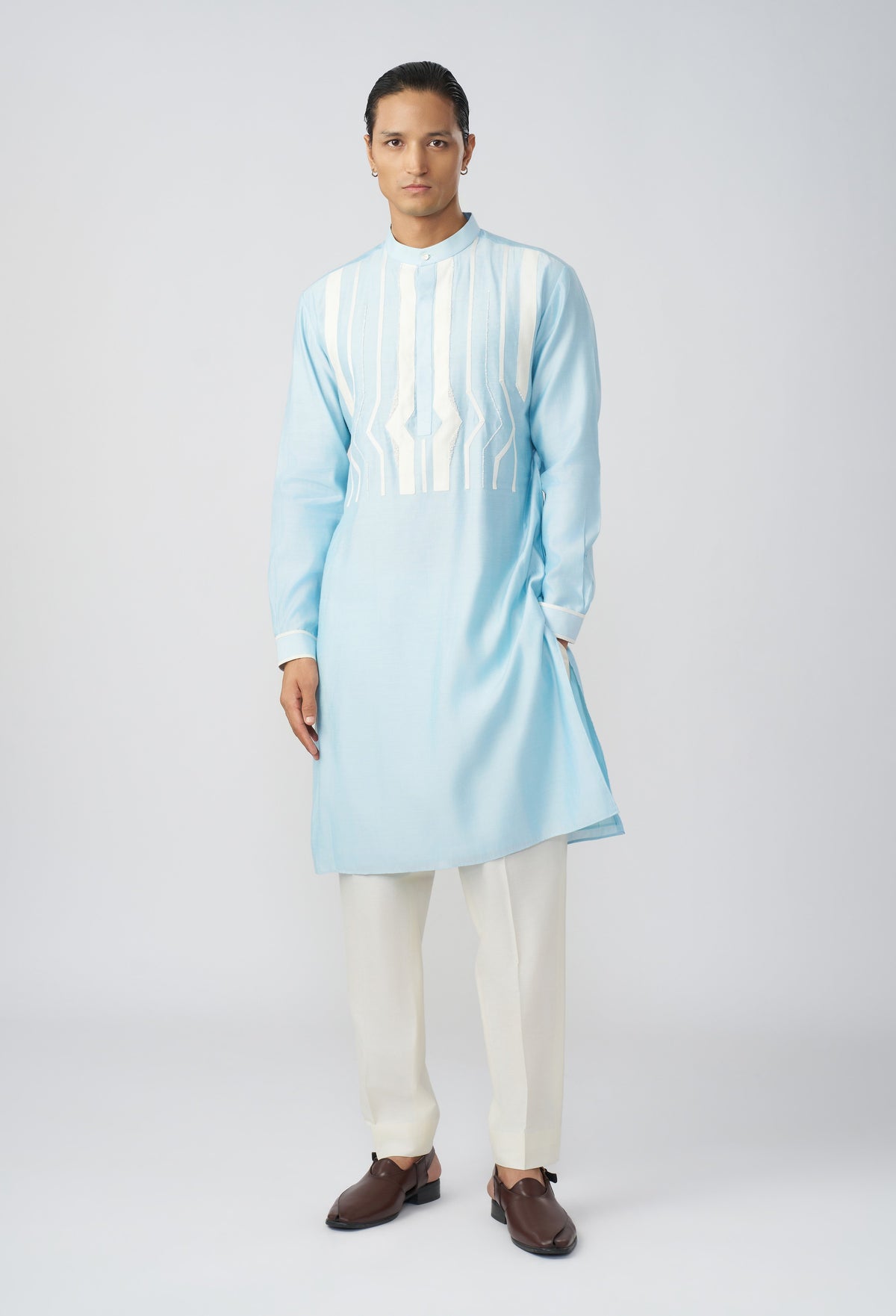 Passage Kurta - Pastel Blue