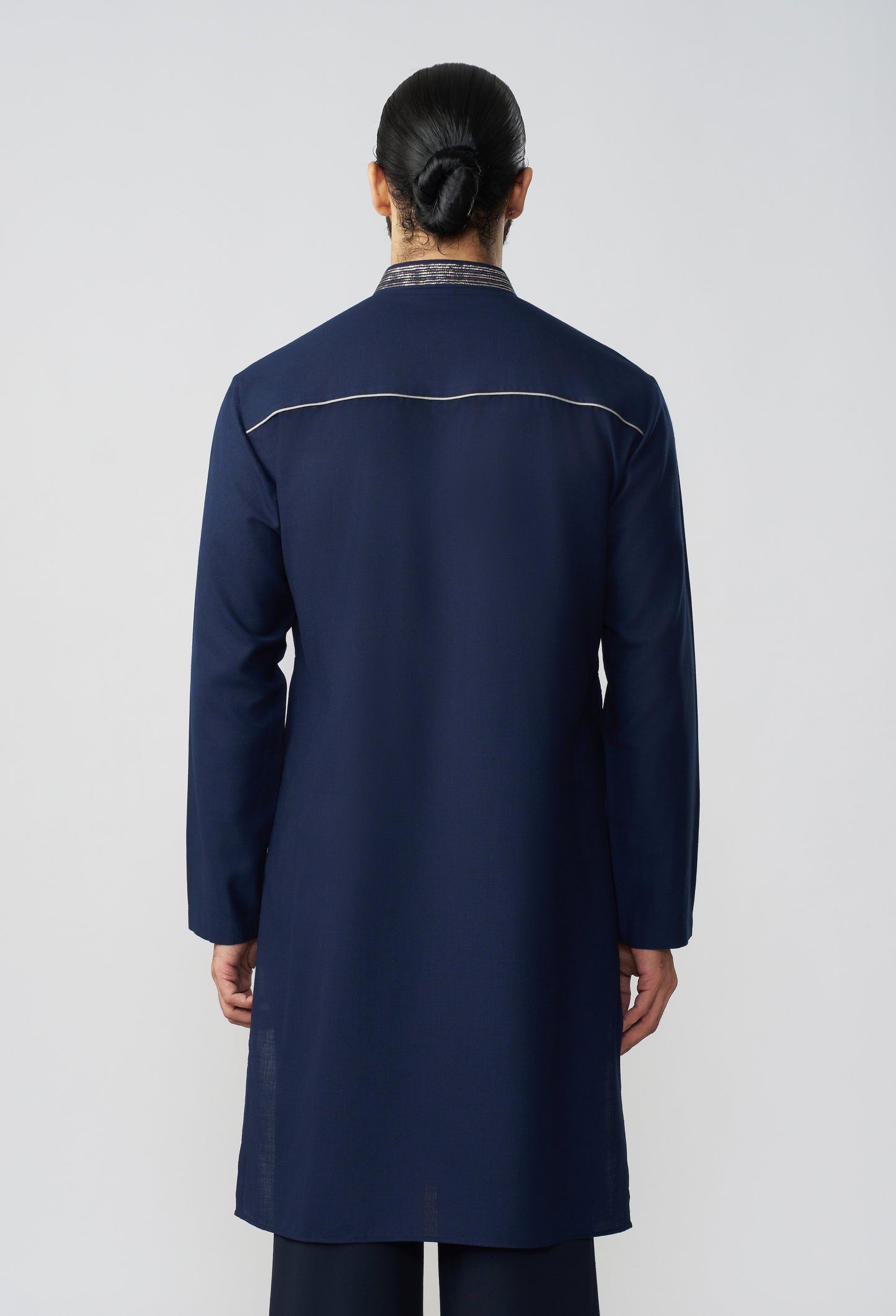 Pitta Mosaic Kurta - Navy Blue