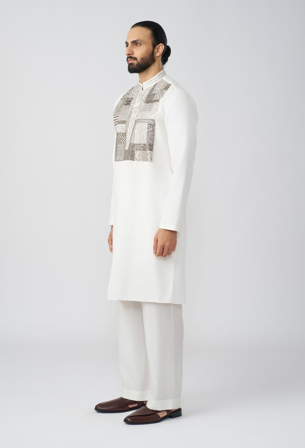 Pitta Mosaic Kurta - Off White