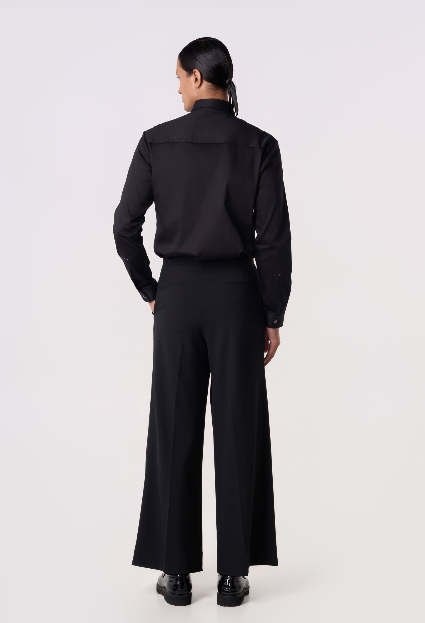 Pivot Pleat Wide Trousers