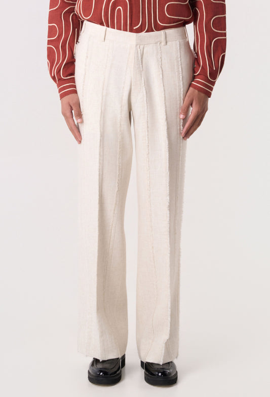 Rift Panel Trousers Off White