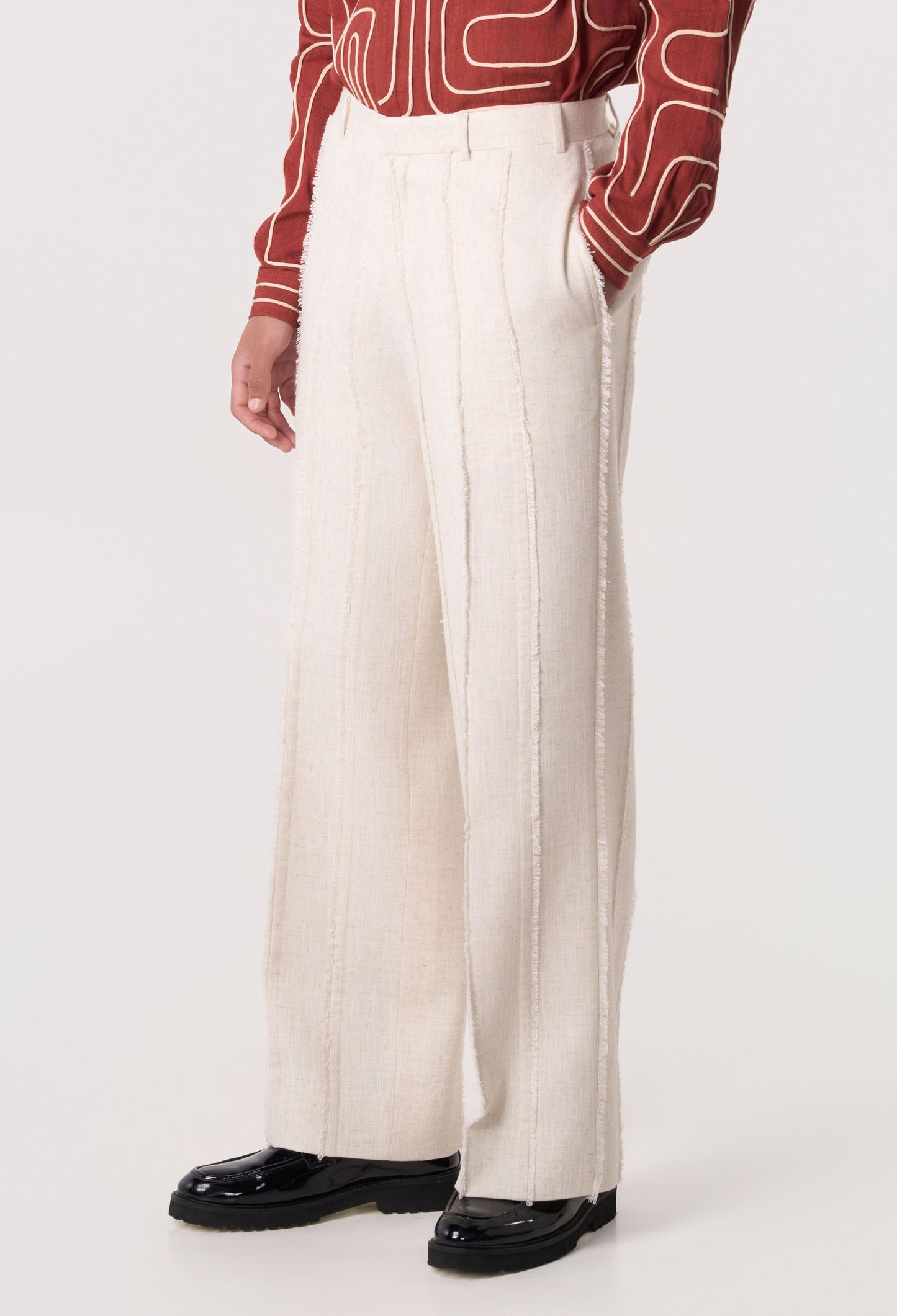 Rift Panel Trousers Off White