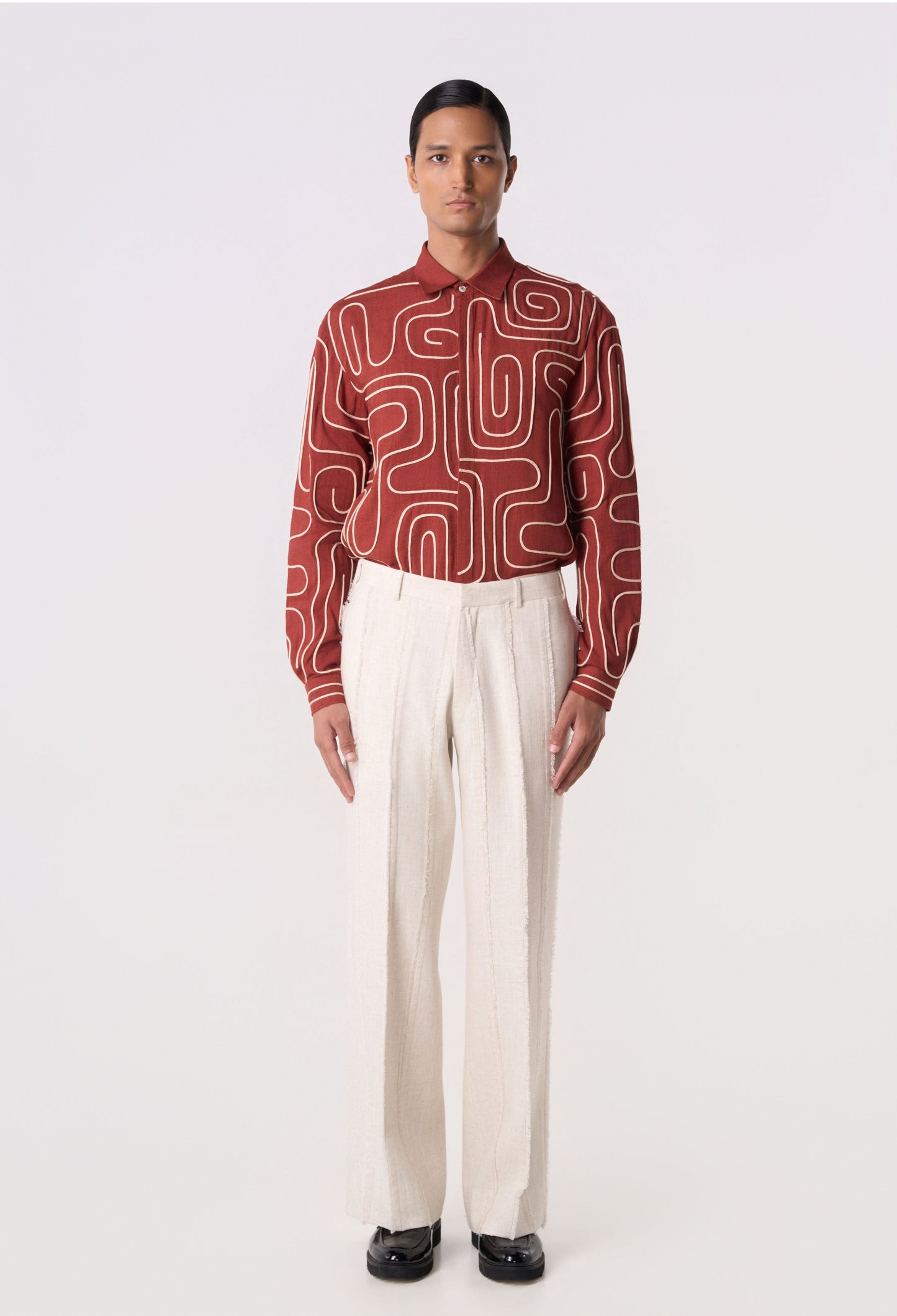 Rift Panel Trousers Off White