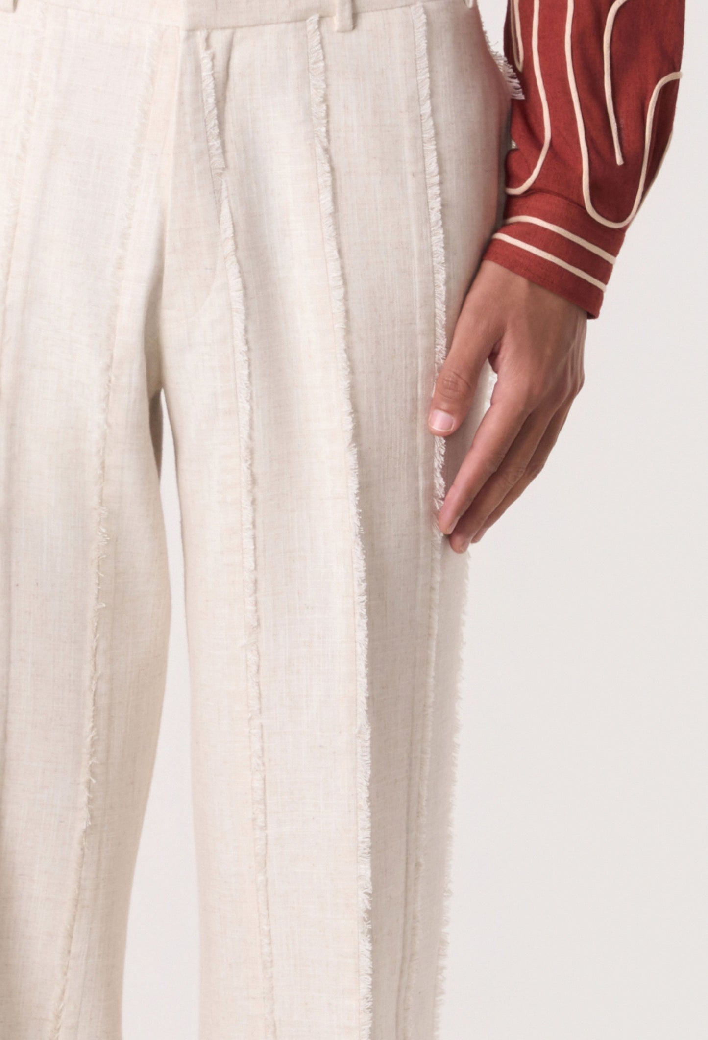Rift Panel Trousers Off White