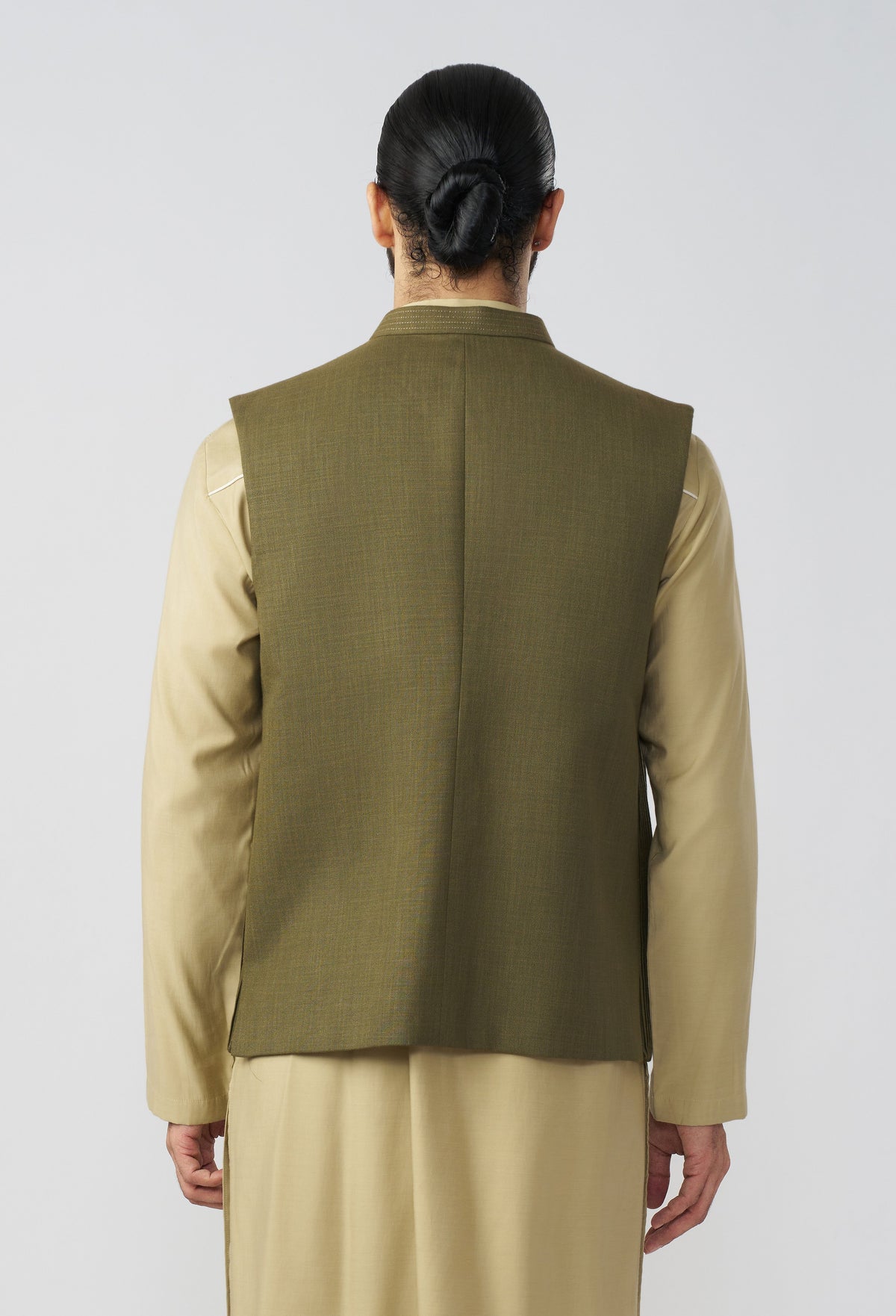 Riviera Stripe Bandi Jacket - Olive
